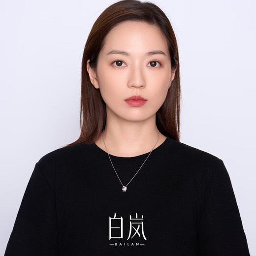 Bai Lan Fangcuo Necklace 925 Silver Clavicle Chain Female Niche Design Light Luxury Fashion High-end Jewelry Birthday Gift for Wife Fangcuo Necklace (Gold)