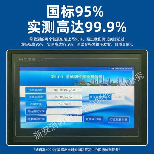 Zhe'an Guangxiao New National Standard Gas Mask Fire Mask Anti-Smoke Mask Fire Escape Filter Self-Rescue Respirator 3C Certification Luminous Silicone Model No Fear of Power Outage