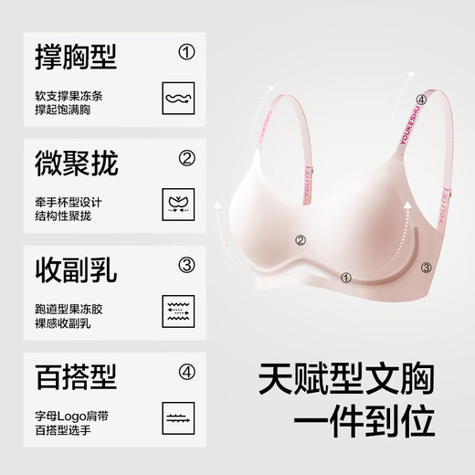 There is a tree underwear for women, soft support, push-up, wire-free bra, anti-sagging, breast reduction, seamless sexy bra