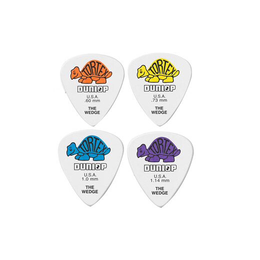 DUNLOP Dunlop colorful little turtle guitar picks electric wood folk strumming speed 424R series 4 pieces each with one thickness