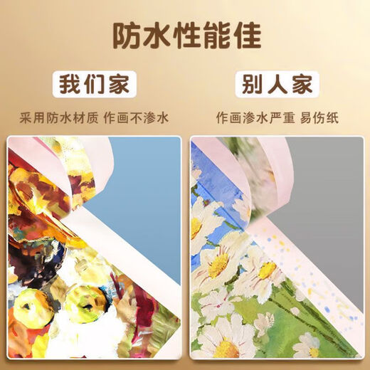 YUPIN Masking Tape Art Color Separation Decoration Masking Seam Film Paint Protection Not Easy to Leave Marks Sticker Width 40mm*Length 20m Single Roll