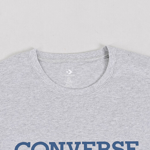 匡威（Converse）经典圆领T恤2024年新款夏季男女情侣休闲运动短袖10027229-A02 MCH687-GHG 2XL /185