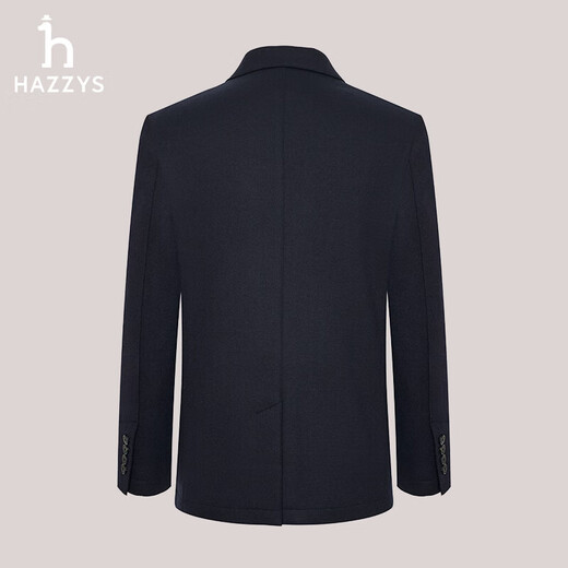 HAZZYS Men's Suit Business Commuting Suit Raw Edge Wool Single Suit Men's ASUZJ0BDJ11