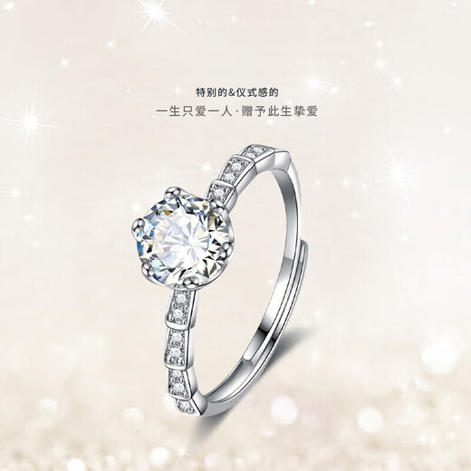 DR Proposal Ring Women's Ring Group Inlaid Moissanite 925 Silver Ring Valentine's Day Birthday Gift