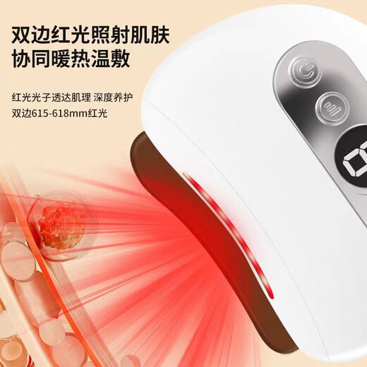 Heated Intelligent Bianstone Gua Sha Board Facial Massage Facial Lifting and Firming Whole Body Universal Bianstone Electric Gua Sha Instrument Full Version Snowy Gua Sha/Face Sculpting/Detox Beauty Genuine Product from Germany