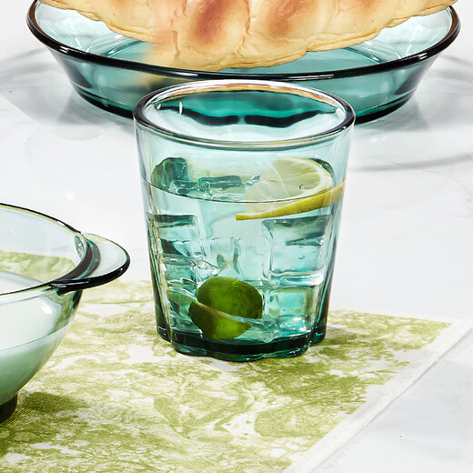 Corning 4-head heat-resistant glass water cup milk glass wine glass can be put into the microwave oven 4 water cups