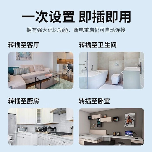 Xiaomi Guoba Booster Wired Bedroom Extender WiFi Repeater Amplifier German Core Whole House Full Signal Upgraded Version Enhanced Antenna/Signal Full Grid Wear