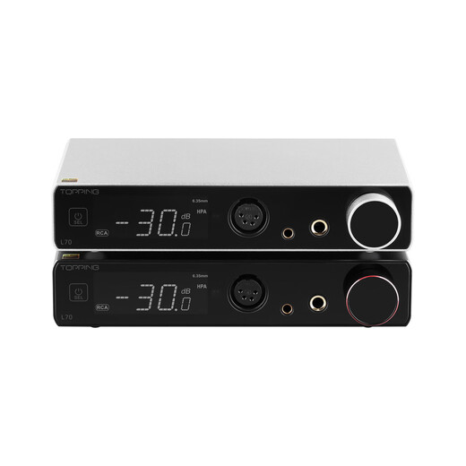 TOPPING Tuopin L70 fully balanced headphone amplifier fever desktop four-core XLR interface 4.4 amp decoder small tail big thrust mobile phone computer decoding amp black L70