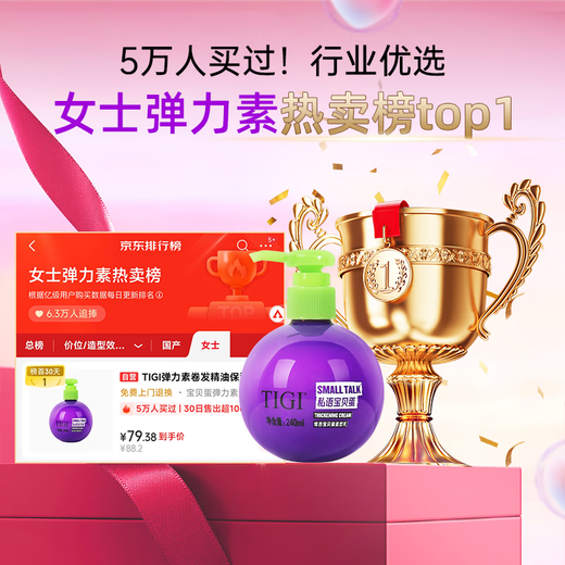 TIGI Baby Egg Shaping Milk Elastin 5ml Curl Protector Moisturizing Hair Styling Care Hair Rich Fragrance Long-lasting Travel Pack