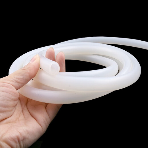 整卷乳白硅胶管半透明耐高温软管弹性抗老化工业级橡胶软管加工 2*4840米
