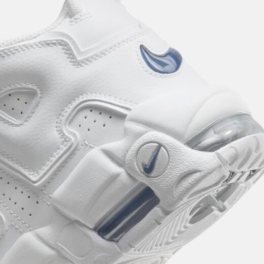 Nike (NIKE) women's shoes Air More Uptempo GS sports shoes Pippen large AIR wear-resistant mid-cut shock-absorbing retro basketball shoes DH9719-100/pure white 39