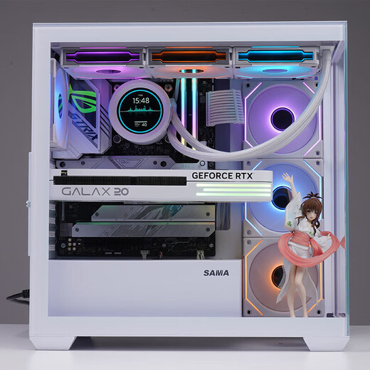 SAMA Lianying boîtier de chambre blanc avec vue sur la mer/nouveau royaume/grand royaume côté verre transparent boîtier hôte d'ordinateur de bureau ATX MAT ITX boîtier d'ordinateur SAMA Lianying boîtier unique noir