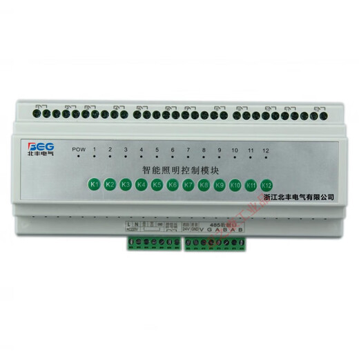 12-way intelligent switch controller module power supply lighting centralized wireless network remote lighting panel 4G LCD type with display