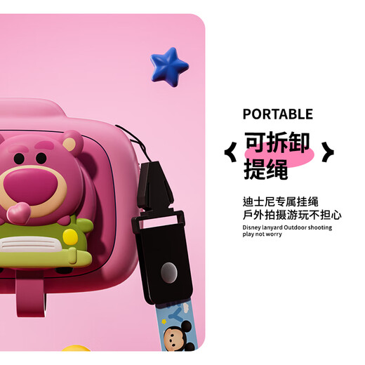 Appareil photo numérique HD Disney pour enfants, jouet couleur, Portable, enregistrable, Anti-chute, Minnie rose, cadeau d'anniversaire pour fille