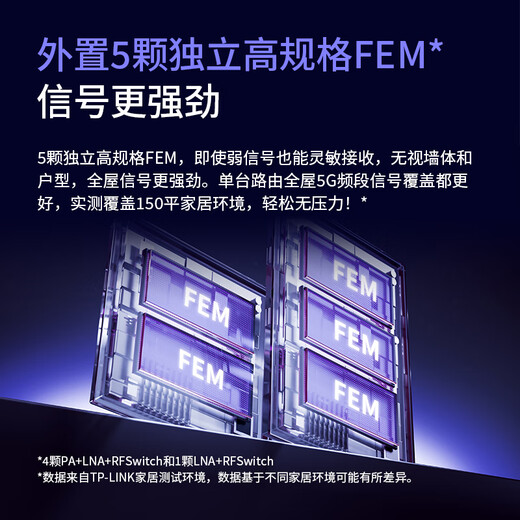 Pulian (TP-LINK) Avenue Router 7DR6430 BE6400 5G WiFi7 Gigabit dual-band home high-speed wall penetration 2.4G wifi6 wireless 2.5G network port game acceleration