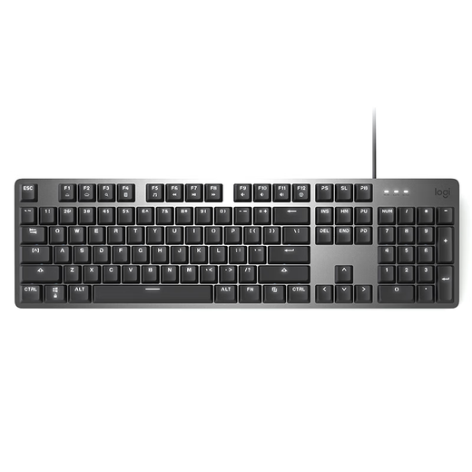 Logitech K845 wired mechanical keyboard, gaming and office, colorful personality, backlit green axis numbers, Blackberry pink, official standard x No x 104 keys x red axis