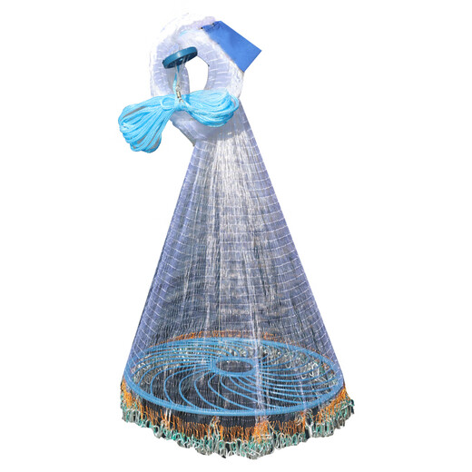 Jinglang hand throw net, Frisbee type, iron chain type, easy to throw fishing net, fishing net, spin net, swing net fishing net, type 540
