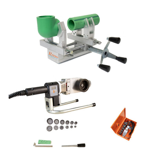 Ruitaibo genuine Ruitaibo portable plastic PP/PVDF pipe hot melt socket welding fixture hot melt socket welding fixture 20-63 two clamp welding machine 20-63