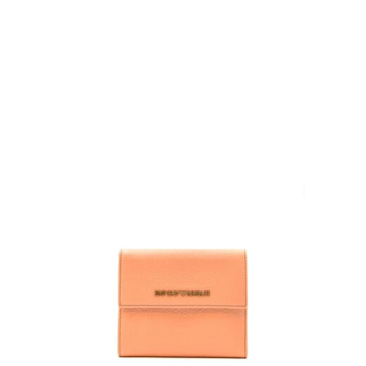 EMPORIO ARMANI女士百搭小号钱包小巧精致收纳卡包多功能实用质感手拿包 红色 TU