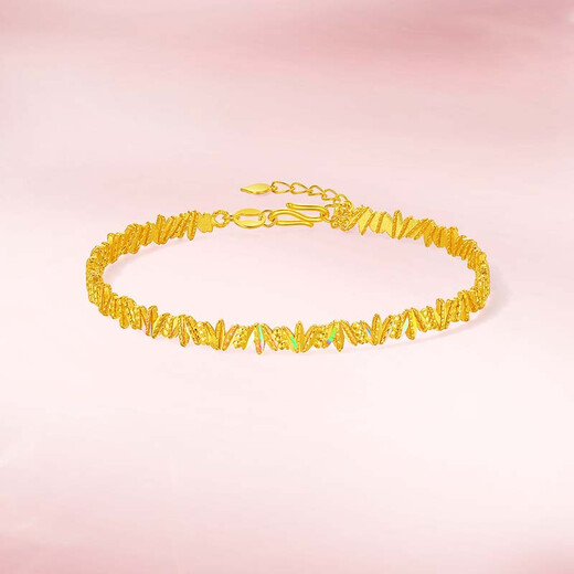 Saturday Fortune Crushed Ice Galaxy Gold Bracelet Women's Bracelet Birthday Gift Price A1016136 Approximately 8.29g