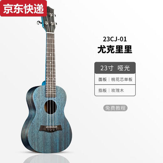 奇立彩尤克里里女生初学者单板入门级儿童成人小吉他23寸乌克丽丽男学生 23寸F3款天空蓝+全套配件+琴包
