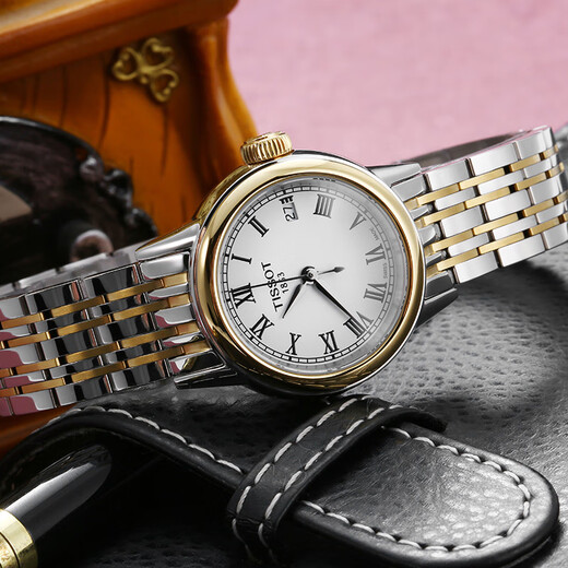 Tissot watch Carson series women's watch Swiss quartz women's steel band watch fashion watch Christmas gift