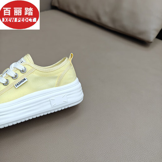 Belle mesh breathable casual shoes for women summer 2025 new lightweight sponge cake thick sole white shoes fashionable and versatile high-enhancing shoes black DL9896 37
