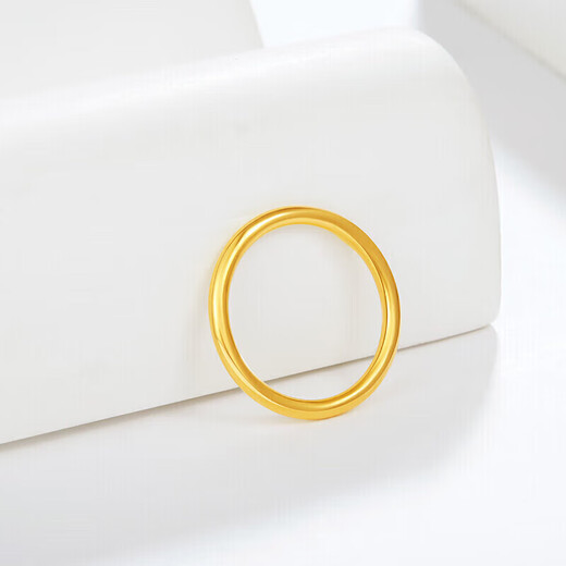 Hanjin Palace Pure Gold 999 Pure Gold Ring Sansheng III Ring for Men and Women Gold-plated Valentine's Day Gift (Pure Gold 999) No. 10 Ring 1g