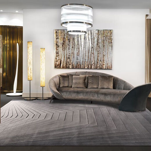 Carpet Living Room Italian Simple Coffee Table Carpet Nordic Sofa Carpet Home Gray Bedroom Carpet JDZ-854 Design XL Size 3.0M*4.0M