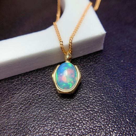 DL 1998 Fat Donglai same style opal stone pendant natural white pendant, hot and colorful