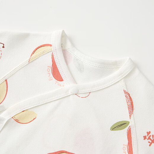 童泰（TONGTAI）婴儿连体衣春秋季纯棉衣服初生宝宝蝴蝶哈衣爬服和尚服红色59cm