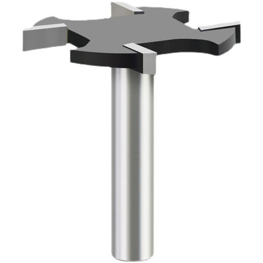 
Lejiang metric four-tooth T-shaped knife woodworking edge trimming machine slot milling cutter engraving machine slot G-type handle groove tool 12806mm6T