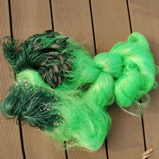 Tianlong pattern sticky mesh wire mesh fishing net three layers sinking net single layer floating net fishing net crucian carp silver carp and bighead carp white strip net fishing net single layer floating net 1 finger 7 meters 0.7 meters high