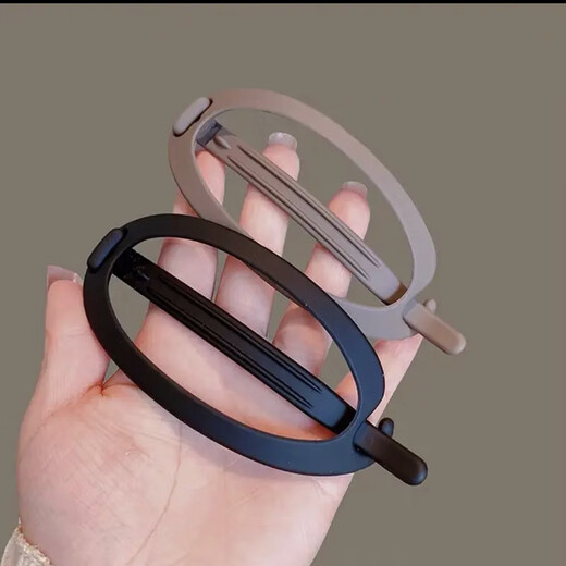 Manfuyu simple updo hair artifact ponytail one-word clip horizontal clip hairpin back of the head clip headwear feminine fashion hairpin one-word clip purple gray