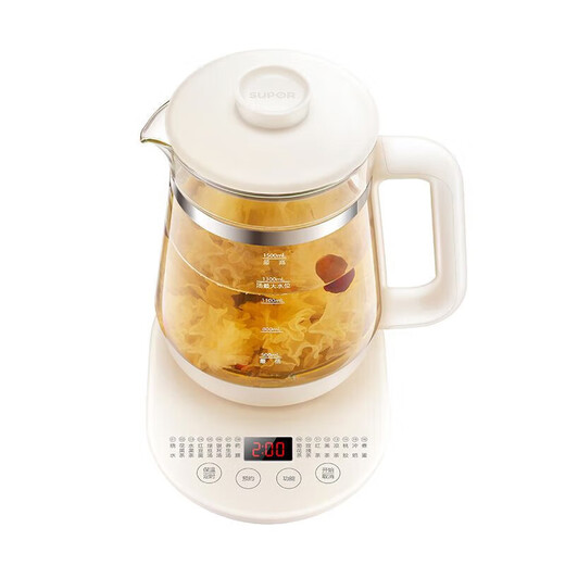 SUCPOYE health kettle kettle multi-functional thickened kettle home small office all-glass electric kettle new tea kettle constant temperature kettle flower tea kettle tea kettle upgraded 316 with steel cover 1.5L