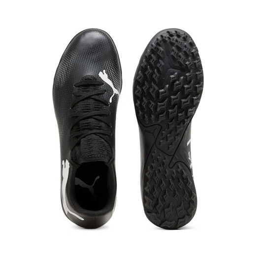 PUMA TT Spike Frisbee Football Shoes Men's Summer Artificial Turf Spikes FUTURE 7 107726 Black-White-02 42