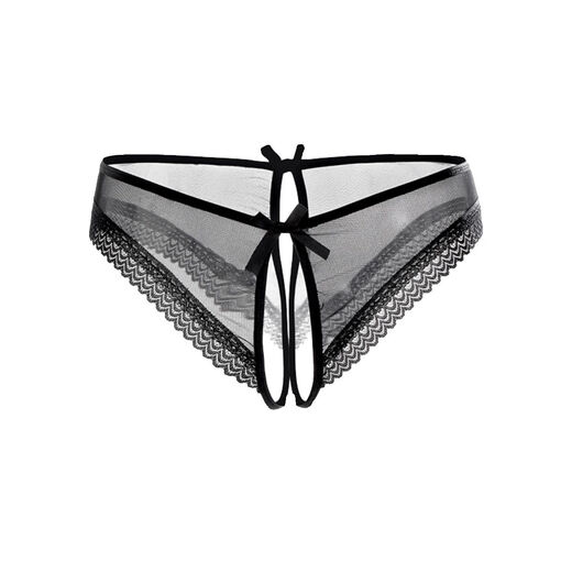 Large Size Sexy Underwear Mesh Open Crotch Panties Seamless Hot Thong Black M Size 100125Jin Jin is equal to 0.5 kg