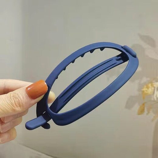 Manfuyu simple updo hair artifact ponytail one-word clip horizontal clip hairpin back of the head clip headwear feminine fashion hairpin one-word clip purple gray