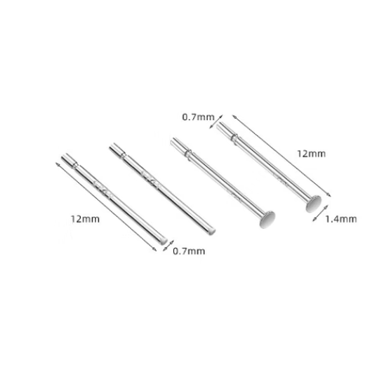 Silver needle ear stick anti-clogging earrings for women, simple, exquisite and compact ear piercing ear stick earrings suitable for piercing ears and will not fall off when sleeping - special ear nurturing pack of 10