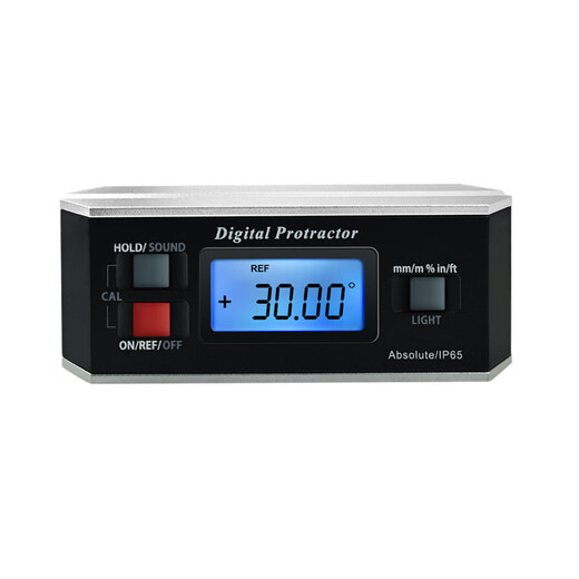 Jiang Zhiai digital display angle meter electronic inclinometer high precision angle ruler magnetic angle meter screen 360 degree waterproof angle 1903 screen angle meter