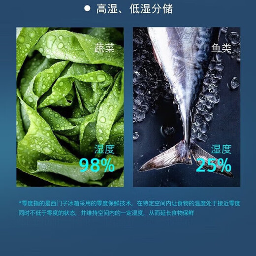 SIEMENS refrigerator with double doors 515 liters, vacuum zero-degree freshness preservation, freshness and thawing chamber, independent cycle, frost-free, intelligent interconnection, first-level energy efficiency, iQ700 series KT92PA658C, with automatic ice maker