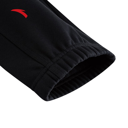 ANTA sweatpants men's new winter loose embroidered casual pants plus velvet knitted sports pants 152548301N