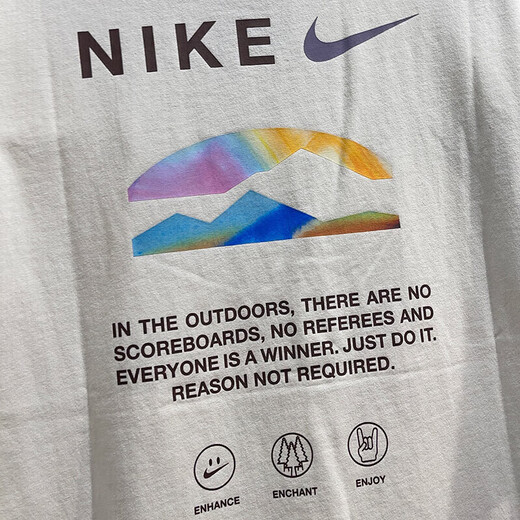 耐克（NIKE）短袖T恤男士夏季新款运动服针织透气圆领上衣HF6172-053 HF6172-133米白纯棉 S