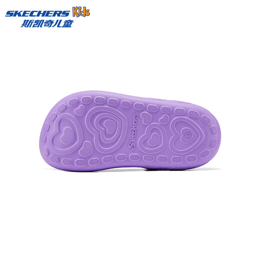 Skechers Girls' Slip-On Croc Shoes Summer Fashionable Outerwear Lightweight Hydrophobic Home Non-Slip Casual Lightweight 308104L Lavender/LAV 27.5