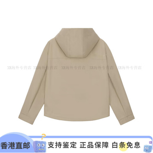 NEW BALANCE纯色连帽拉链复古美式夹克 女款 卡其色 卡其色 S