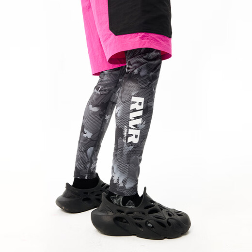 RVVRRVVR New Luya Fishing Pants Outdoor Sunscreen Quick-drying Lightweight Breathable Sports Men's Stretch Bottoming Tights Rendered Gray L