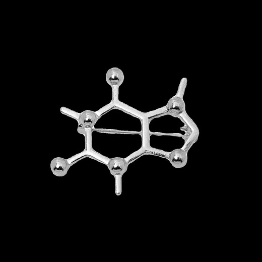 Science, biochemistry, and molecule brooches for men and women, metal badges, anti-leak pin buckles, clothing decorations, gifts for medical students, chemical molecule brooch - electrocardiogram - 1 piece