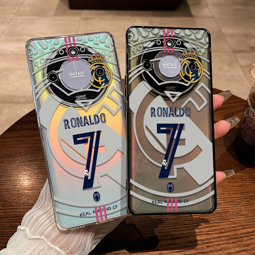 膜鹿堂适用华为荣耀X60手机壳皇马C罗幸运七X50PRO新款透明X50GT镜头全 透明-皇马C罗幸运七[相框TPU9738 荣耀X50