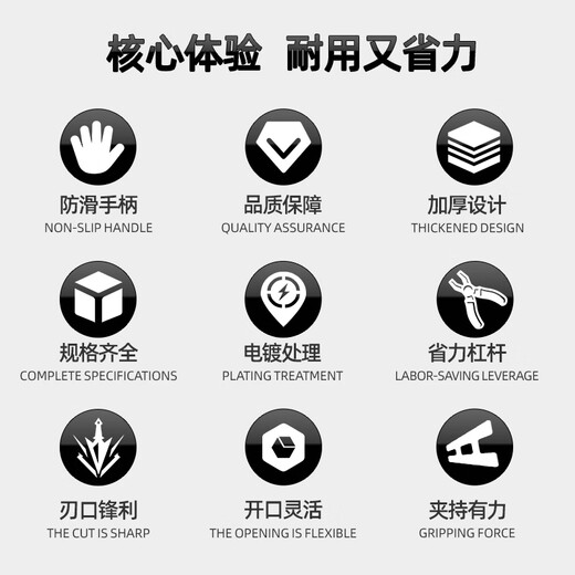 Factory No. 1 6-inch diagonal pliers electrician pliers household pliers industrial grade multi-functional diagonal pliers model cutting pliers wire cutter electrician