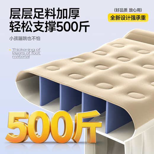 Xianniao Car Automatic Inflatable Mattress Car SUV Rear Seat Seat Filling Pad Car Shock Sleeping Artifact Top Model Double-layer Thickened Fabric + AI Built-in Pump + Gift Pack Set Skin-Friendly Fabric丨Ergonomically designed to sleep for a long time without tiring the waist